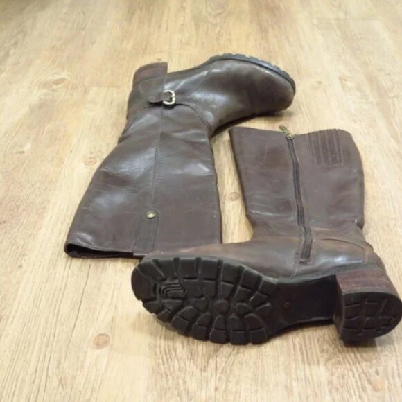 Naturalizer Tall Brown Genuine Leather Boots - Picture 14 of 16